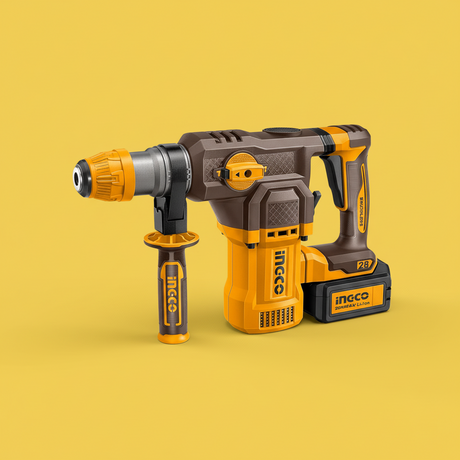 Ingco Drill Ingco 20V Lithium-Ion Cordless Rotary Hammer With 5.0Ah x2 Batteries - CRHLI202862