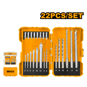 Ingco Drill Bits Ingco 22 Pieces Drill Bits and Screwdriver Bits Set - AKDL12201