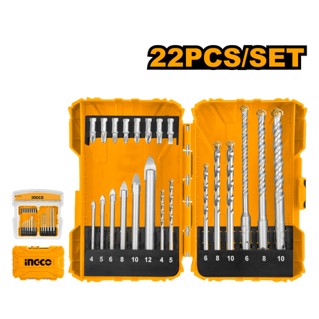 Ingco Drill Bits Ingco 22 Pieces Drill Bits and Screwdriver Bits Set - AKDL12201