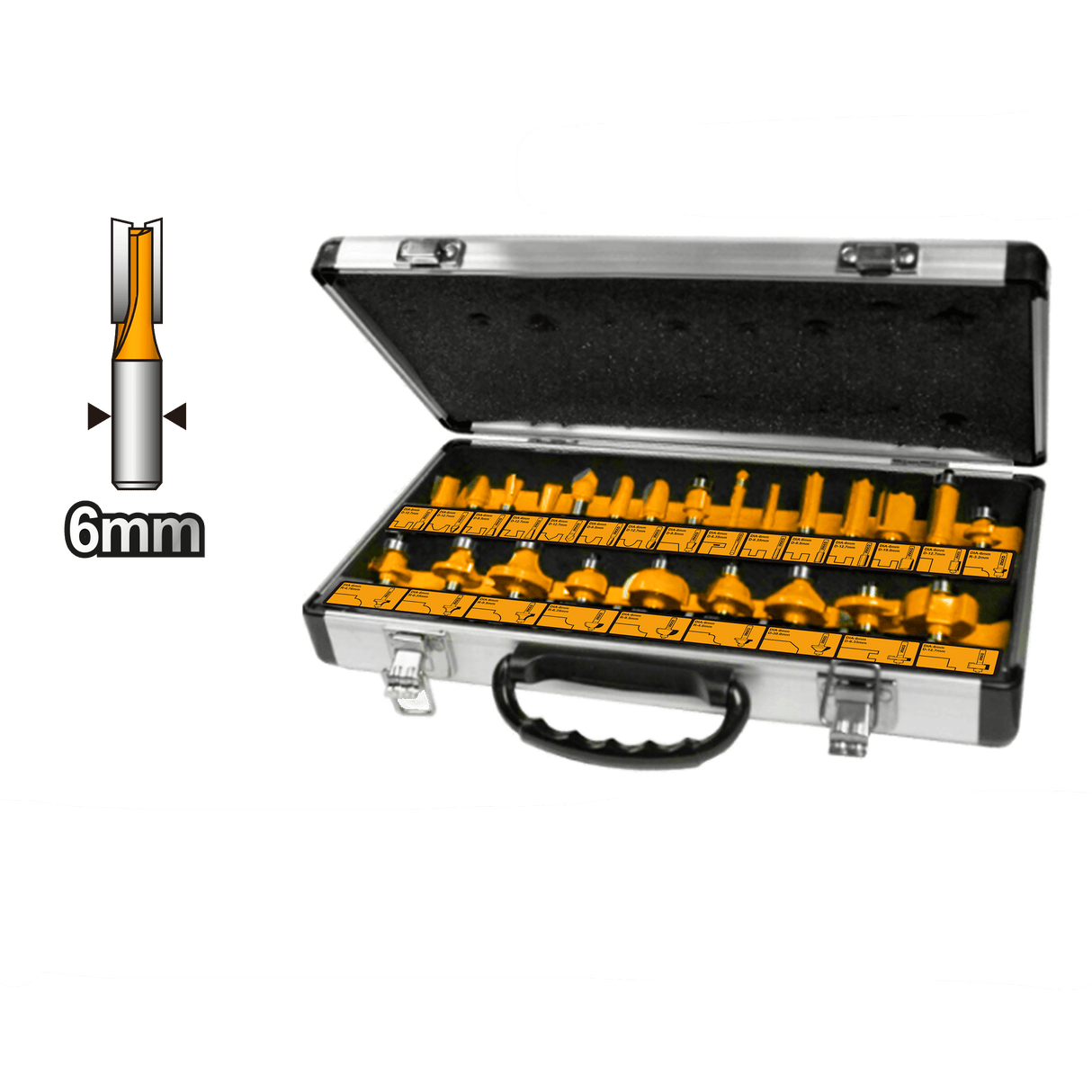 Ingco Router Bits Ingco 24 pieces Router Bits 6mm - AKRT24061