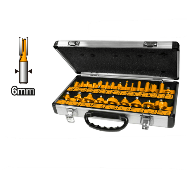 Ingco Router Bits Ingco 24 pieces Router Bits 6mm - AKRT24061