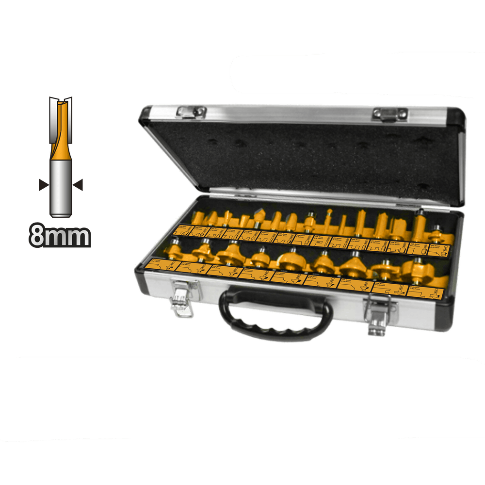 Buy Ingco 24-Piece Router Bits Set 8mm – AKRT24081 | Shop Power Tools ...