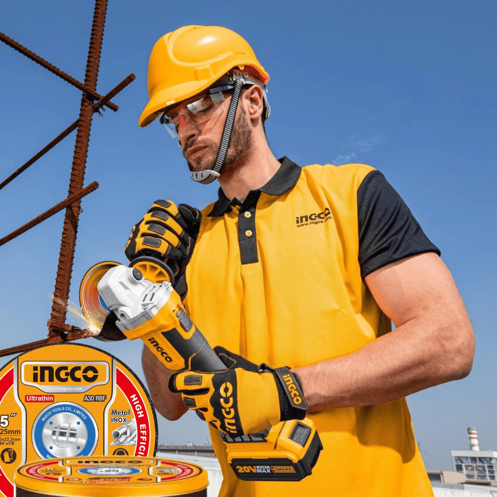 Ingco Grinding & Cutting Wheels Ingco 25-Pieces Ultra-thin Metal Cutting Disc Set 125mm x 1.0mm - MCD1012525