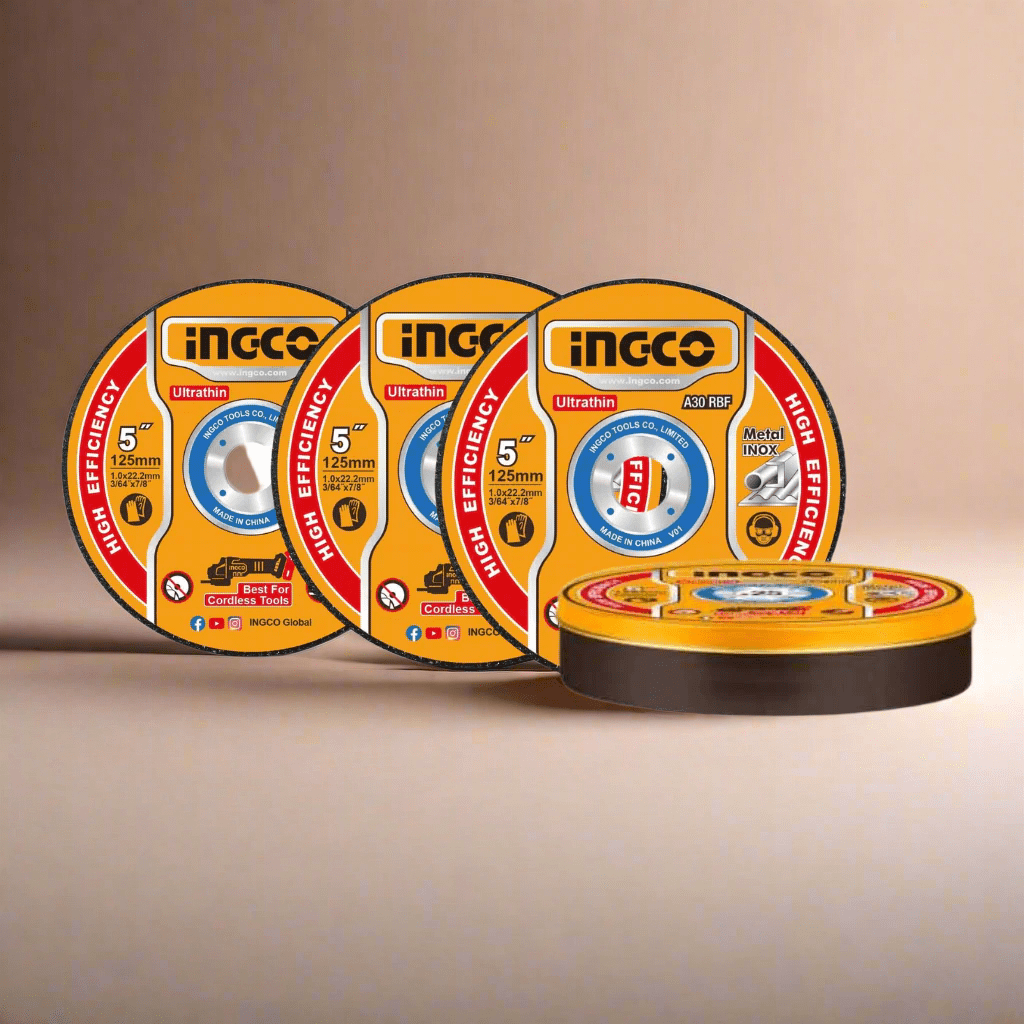 Ingco Grinding & Cutting Wheels Ingco 25-Pieces Ultra-thin Metal Cutting Disc Set 125mm x 1.0mm - MCD1012525