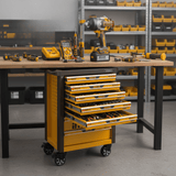 Ingco Tool Chests & Cabinets Ingco 296-Piece Professional Tool Chest Set with 1350Nm 20V Brushless Impact Wrench & 7-Drawer Trolley - HTCS282962