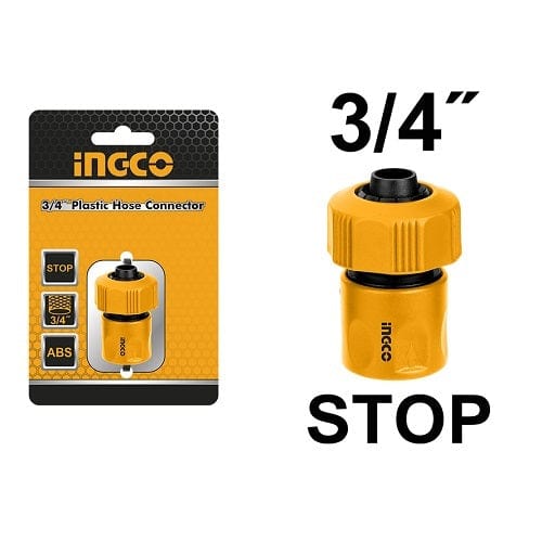 Ingco Gardening Tool Ingco 3/4" Plastic Hose Quick Connector - HHCS01341