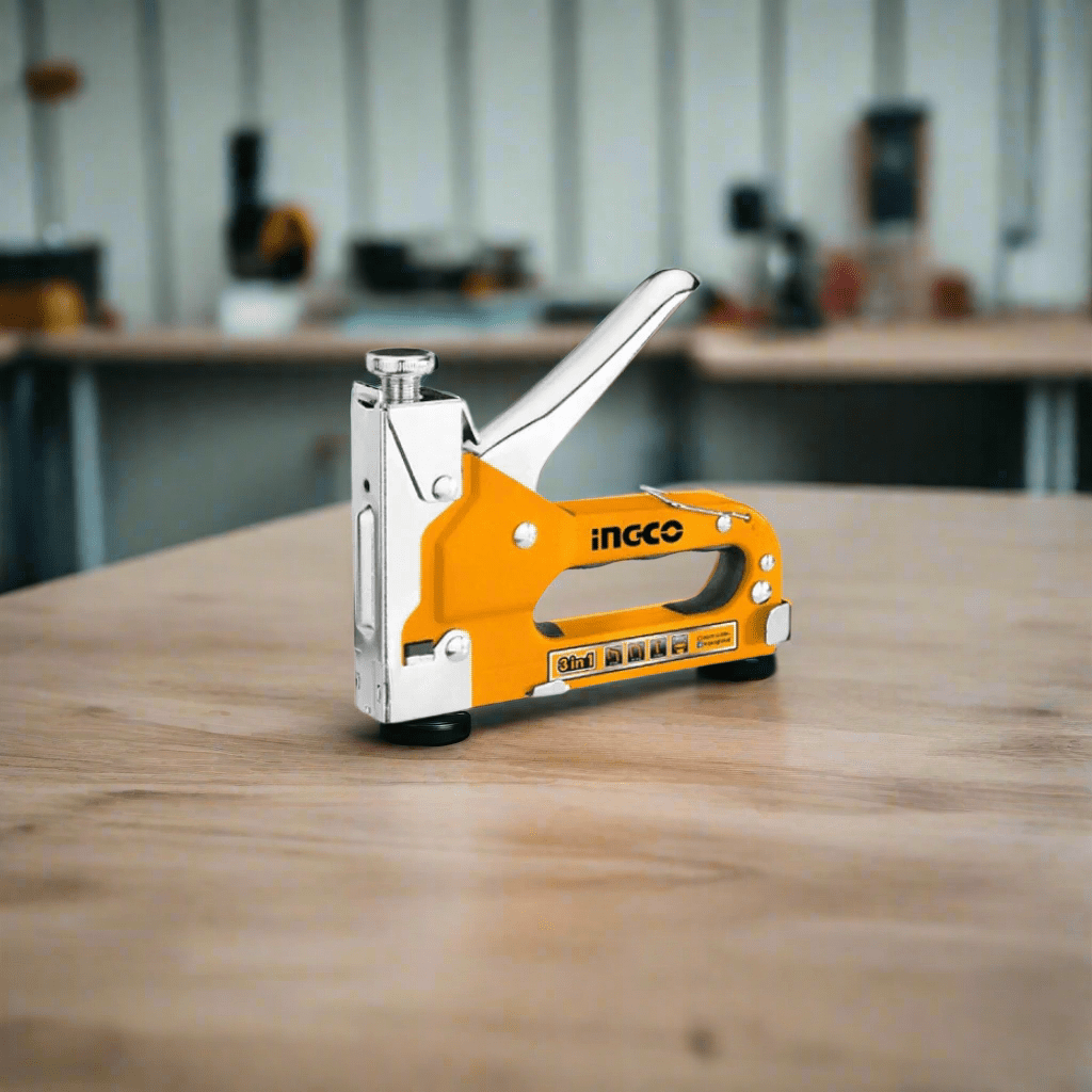 Ingco Staplers Riveters & Fasteners Ingco 3-in-1 Heavy-Duty Staple Gun with Adjustable Force – HSG1405