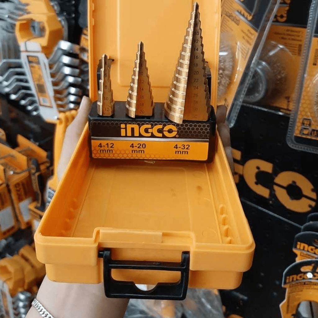 Ingco Drill Bits Ingco 3-Piece HSS Step Drill Bit Set – AKSDS0301