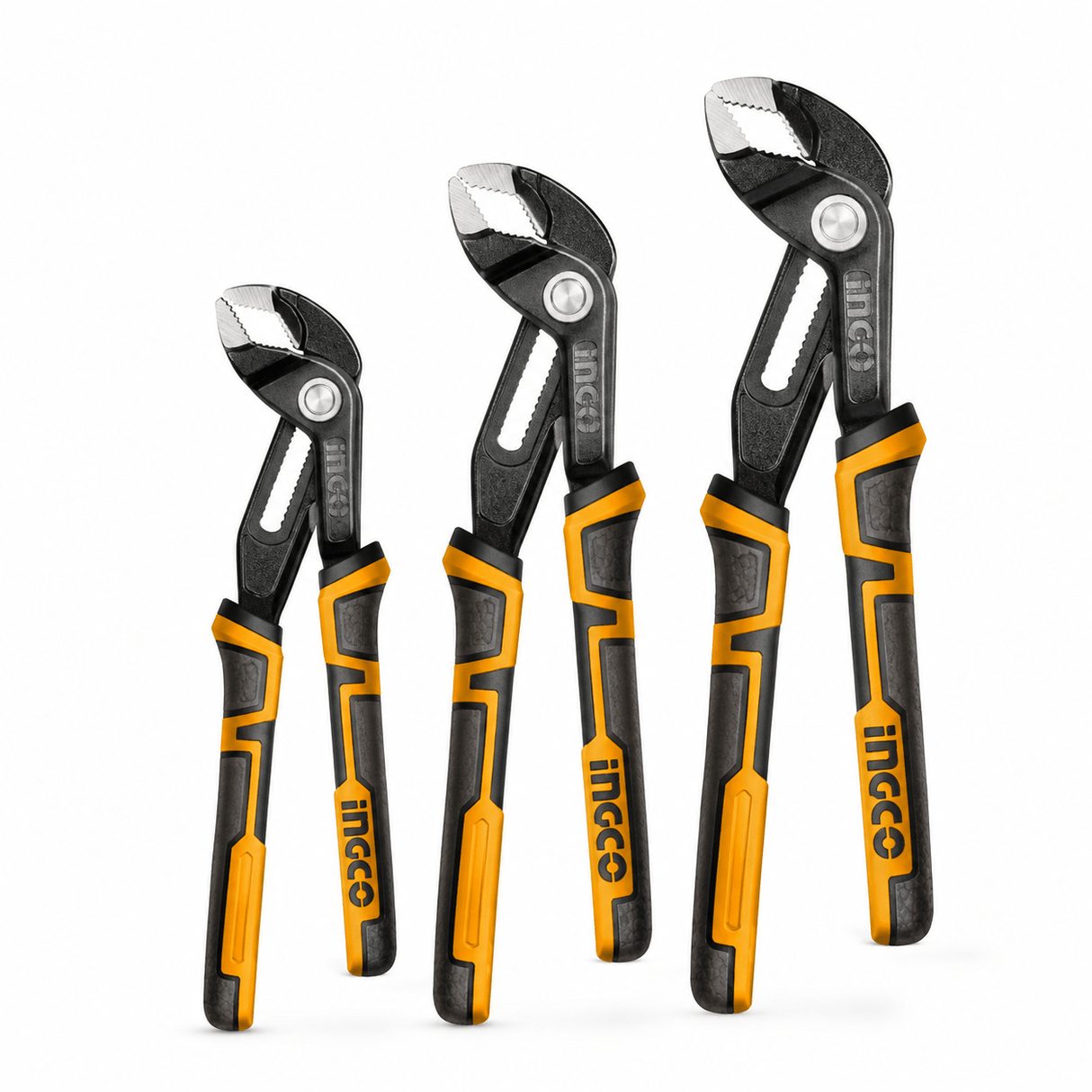 Ingco Pliers Ingco 3-Piece Quick Open & Fast Adjustment Water Pump Pliers Set - HPPS38318
