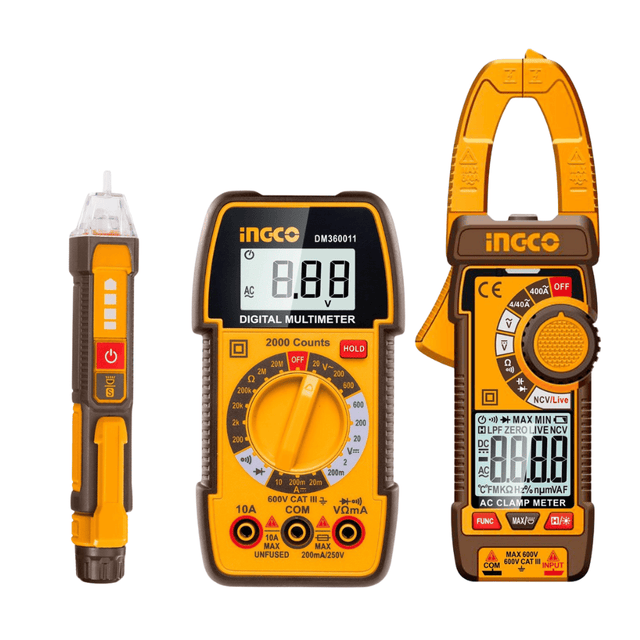 Ingco Digital Meter Ingco 3 Pieces Electrical Test Kit - DM3068