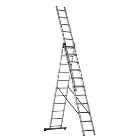 Ingco Ladder Ingco 3-Section Aluminium Extension Ladder 3x9 – HLAD03391