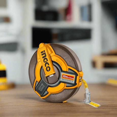 Ingco Tape Measure Ingco 30mx15mm Fiberglass Measuring Tape - HFMT1830