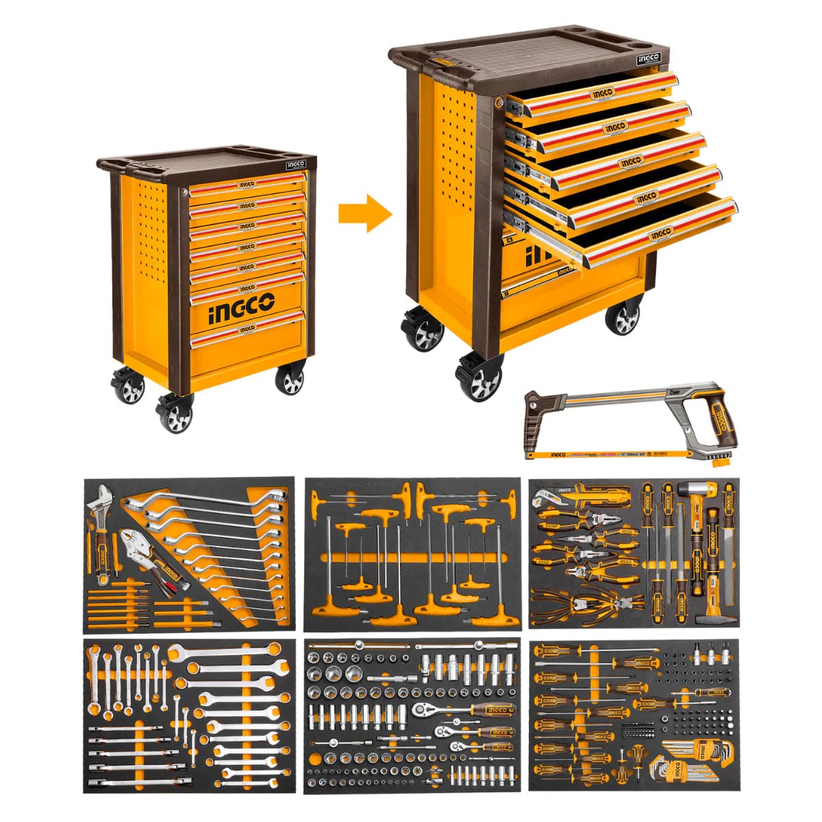 Ingco Tool Chests & Cabinets Ingco 328 Pieces Tool Chest Set - HTCS273281