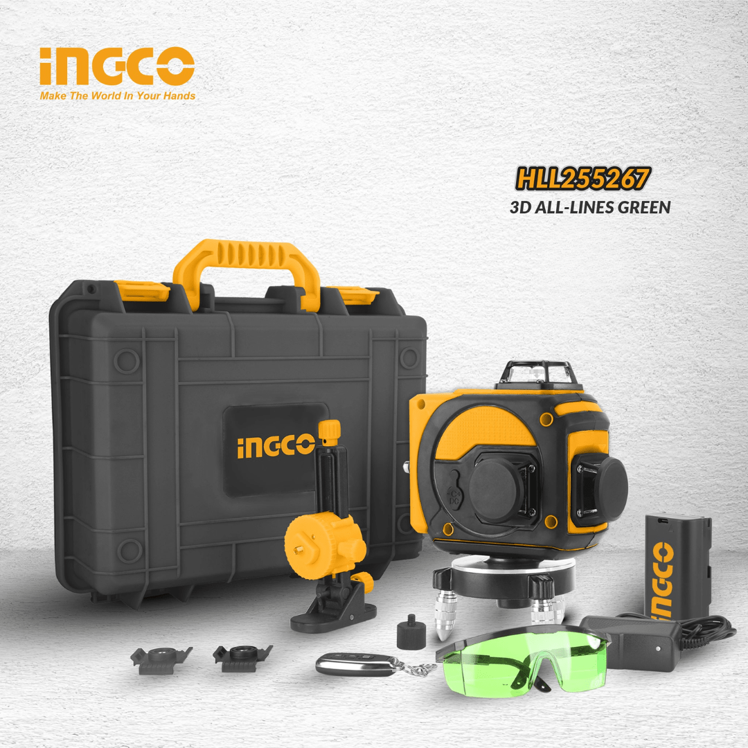 Ingco Laser Measure Ingco 3D Self Leveling Green Line Laser - HLL255267