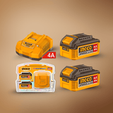 Ingco Batteries & Chargers Ingco 4.0Ah Lithium-Ion Battery And Charger Kit - FBCPK2013