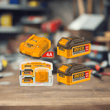 Ingco Batteries & Chargers Ingco 4.0Ah Lithium-Ion Battery And Charger Kit - FBCPK2013