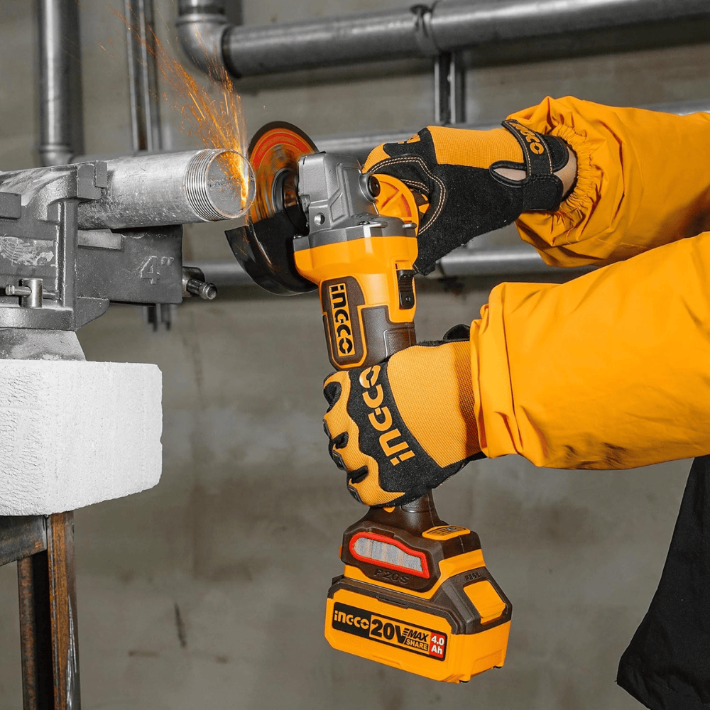 Ingco Grinder Ingco 4-1/2"/115mm Brushless Angle Grinder 1280W With Accessories - CAGLI4128112