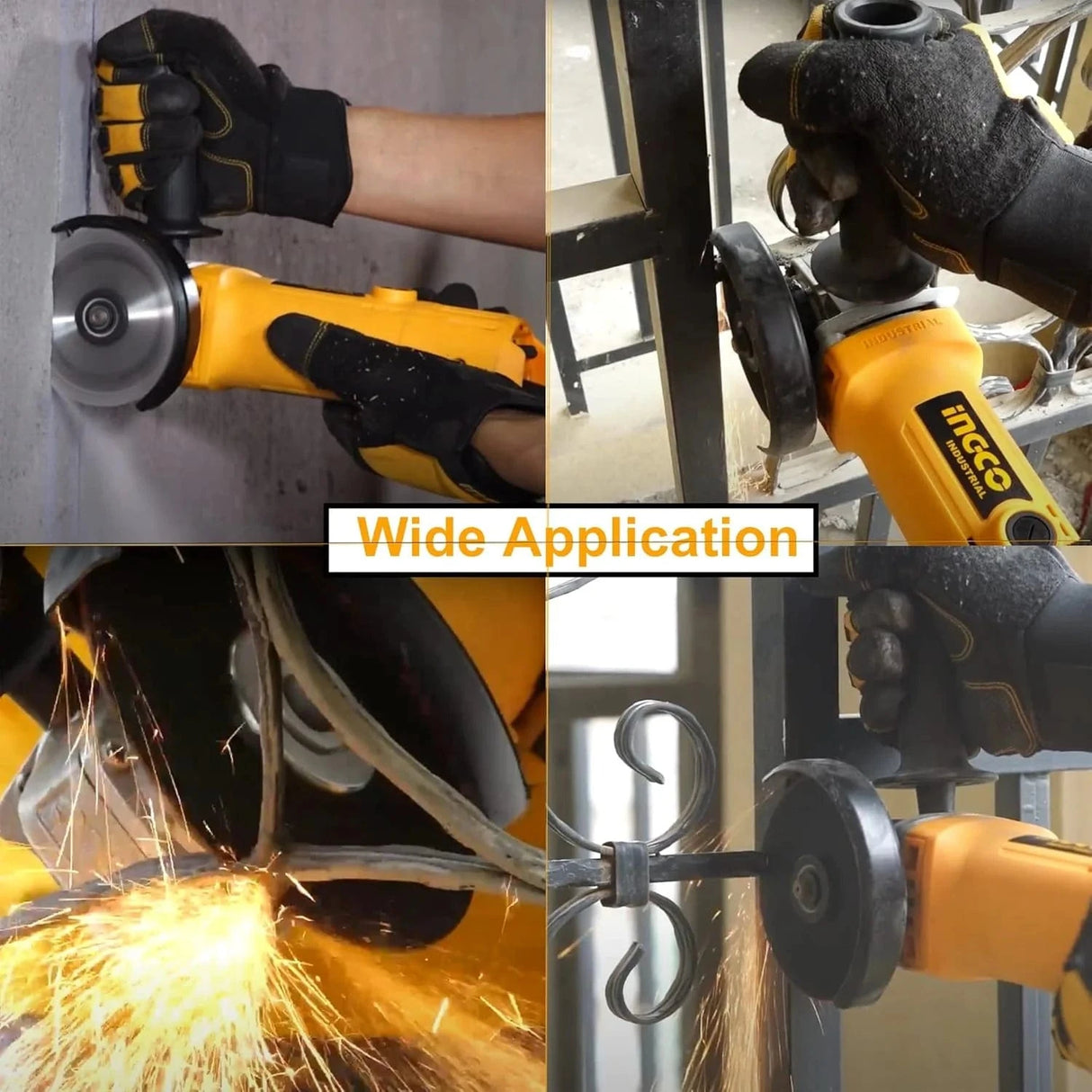 Ingco Grinder Ingco 4.5" / 115mm Angle Grinder 960W with Auxiliary Handle – AG9608
