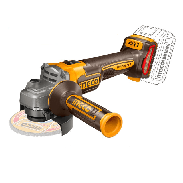 Ingco Grinder Ingco 4.5"/115mm Lithium-Ion Cordless Angle Grinder 20V - CAGLI21154