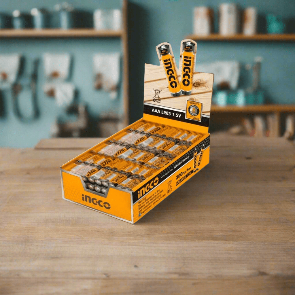 Ingco Batteries & Chargers Ingco 4 Pieces 1.5V LR03 AAA Alkaline Battery - HAB3A01