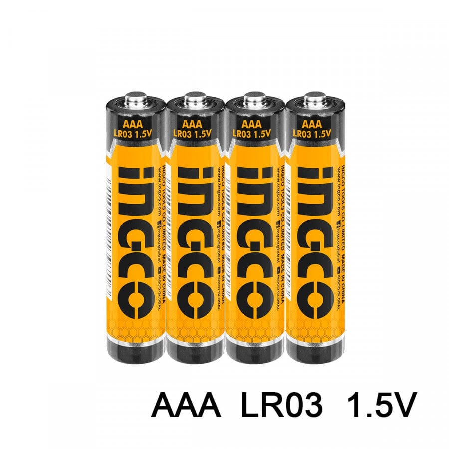 Ingco Batteries & Chargers Ingco 4 Pieces 1.5V LR03 AAA Alkaline Battery - HAB3A01