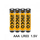 Ingco Batteries & Chargers Ingco 4 Pieces 1.5V LR03 AAA Alkaline Battery - HAB3A01