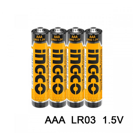 Ingco Batteries & Chargers Ingco 4 Pieces 1.5V LR03 AAA Alkaline Battery - HAB3A01