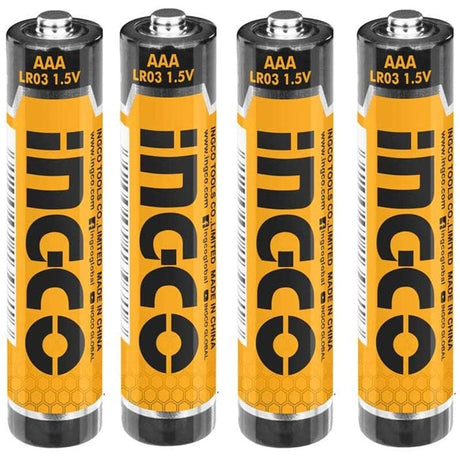 Ingco Batteries & Chargers Ingco 4 Pieces 1.5V LR03 AAA Alkaline Battery - HAB3A01