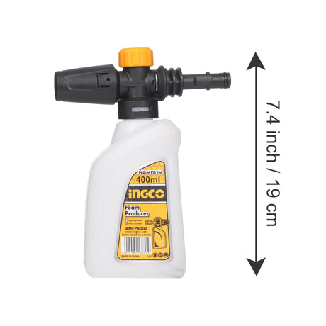 Ingco Cleaning Equipment Accessories Ingco 400ML Lance Bottle Foam Producer For Pressure Washer - AMFP4002