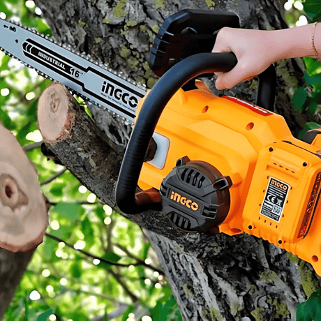 Ingco Chainsaw Ingco 40V Brushless 16" Lithium-Ion Cordless Chain Saw with 14.5m/s Chain Speed – CGSLI40168