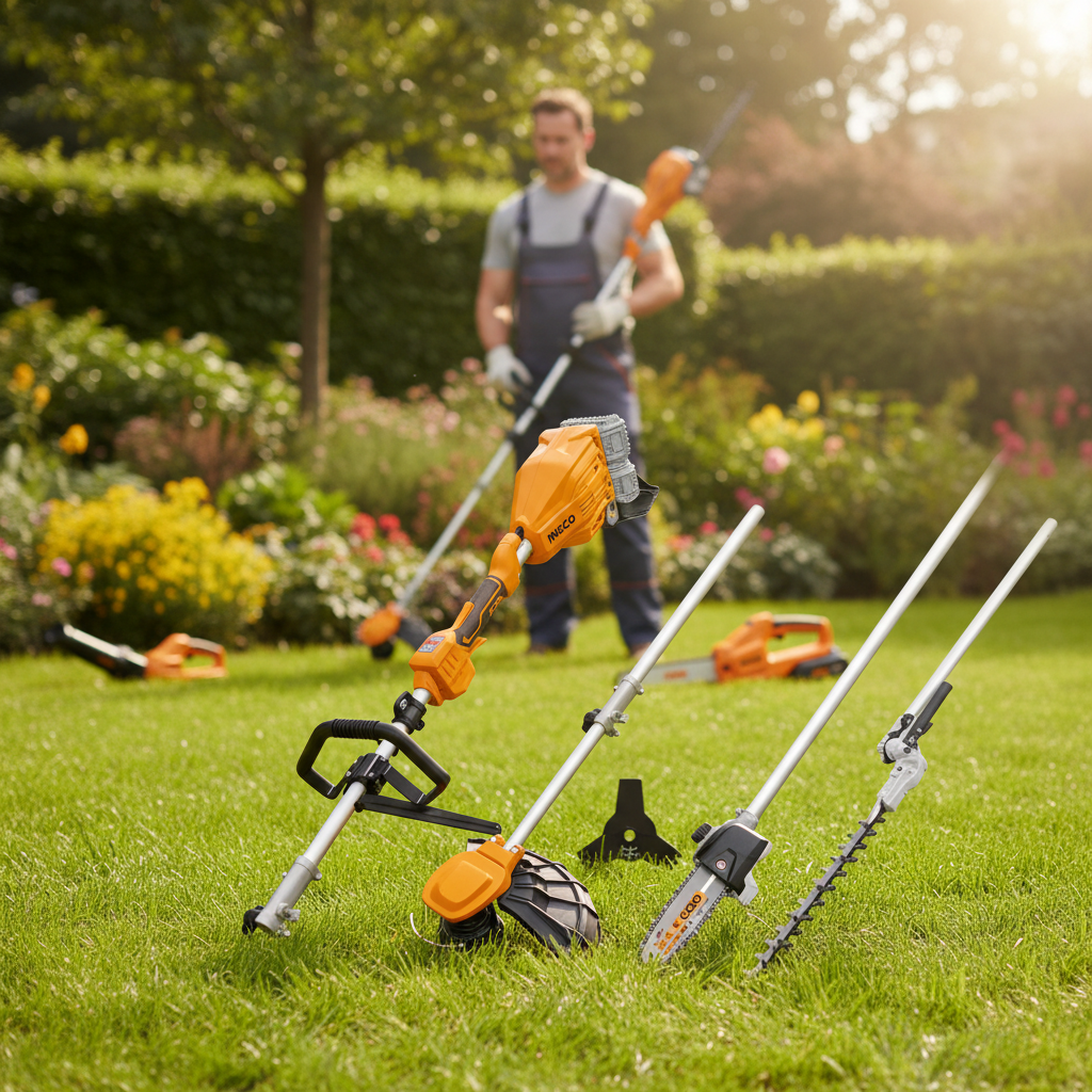 Ingco Trimmer Ingco 40V Brushless Cordless Multi Garden Tool - CSTLI2040386