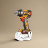 Ingco Impact Wrench & Driver Ingco 42V Lithium-Ion Cordless Impact Wrench - CIWLI42602