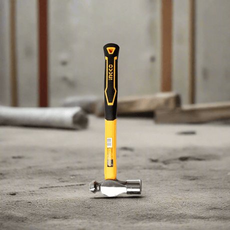 Ingco Hammers Mallets & Sledges Ingco 450g Ball Pein Hammer with Fiberglass Handle – HBPH81016