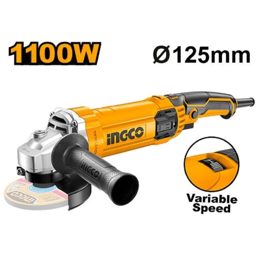 Ingco Grinder Ingco 5"/125mm Angle Grinder 1100W - AG1100385