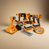 Ingco Power Tool Combo Kit Ingco 5 Pieces Cordless Industrial Combo Kit 20V With 2 Pieces 4.0Ah Battery - CKLI2019