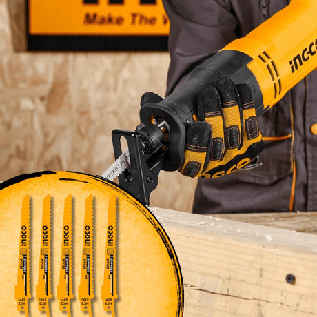 Ingco Saw Blades Ingco 5 Pieces Reciprocating Saw Blade For Wood Set - RSB611D