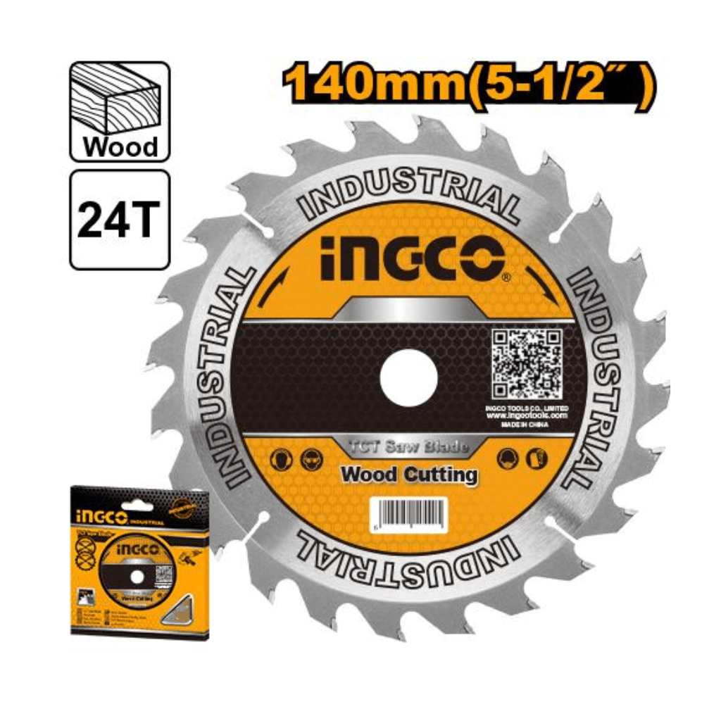 Ingco Grinding & Cutting Wheels Ingco 5½" TCT Saw Blade for Wood - TSB114041