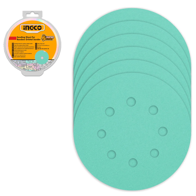 Ingco Sanding sheet Ingco 50-Piece Sanding Sheet Set For Random Orbit Sanders - AKRS125050