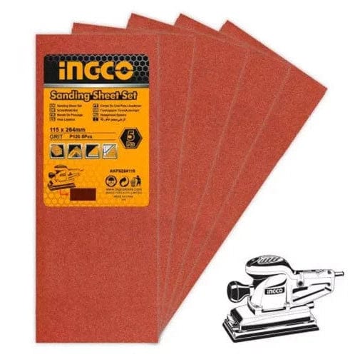 Ingco Sander Ingco 50 Pieces Sanding Sheet Set 264x115mm - AKFS2641151