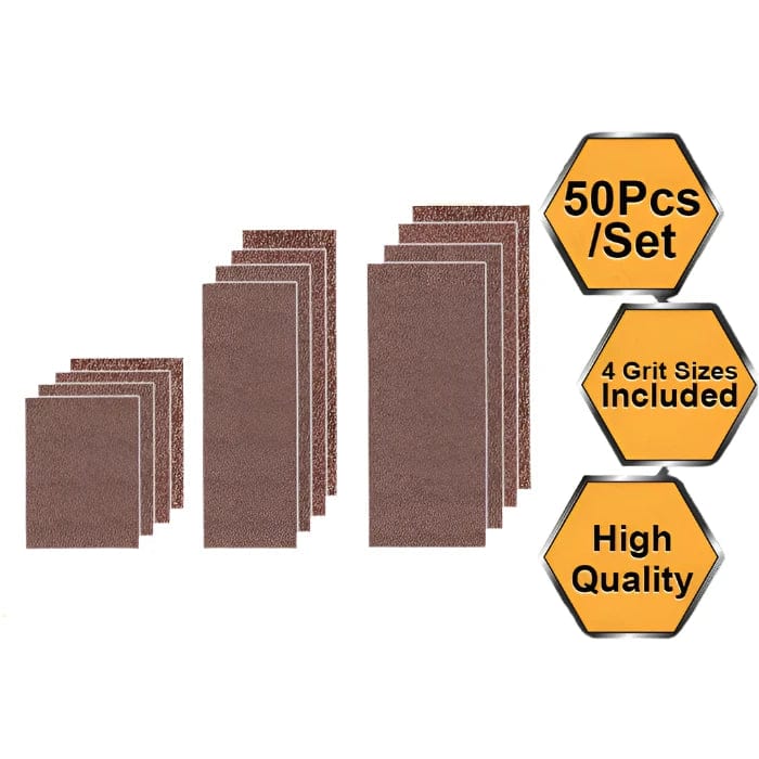 Ingco Sander Ingco 50 Pieces Sanding Sheet Set 90x231mm - AKFS2401012