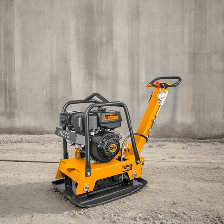 Ingco Construction Equipment Ingco 6.0KW (9.0HP) Gasoline Reversible Plate Compactor with 30.5kN Force – GCP160-2