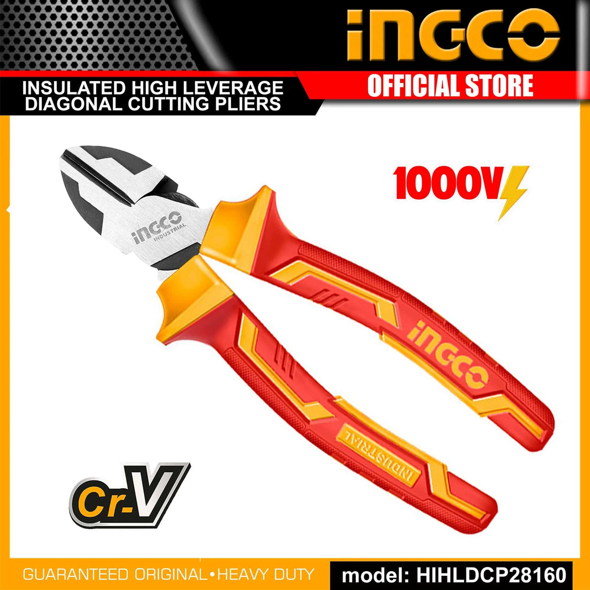 Ingco Pliers Ingco 6" Insulated High Leverage Diagonal Cutting Plier  - HIHLDCP28160