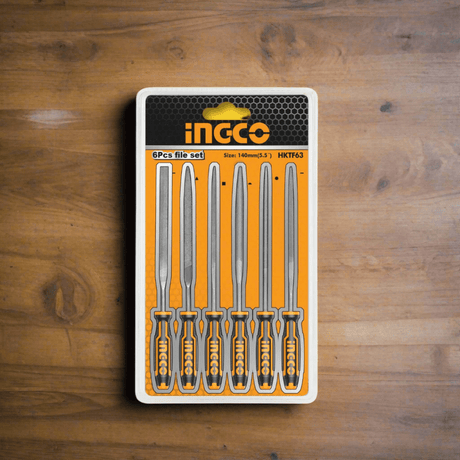 Ingco Chisels Files Planes & Punches Ingco 6-Pieces File Set - HKTF63