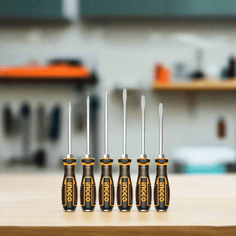 Ingco Screwdrivers Ingco 6 Pieces Go-Through Screwdriver Set - HGTST0608