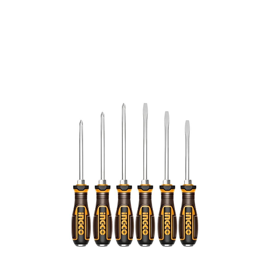 Ingco Screwdrivers Ingco 6 Pieces Go-Through Screwdriver Set - HGTST0608