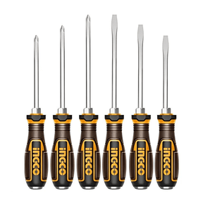 Ingco Screwdrivers Ingco 6 Pieces Go-Through Screwdriver Set - HGTST0608