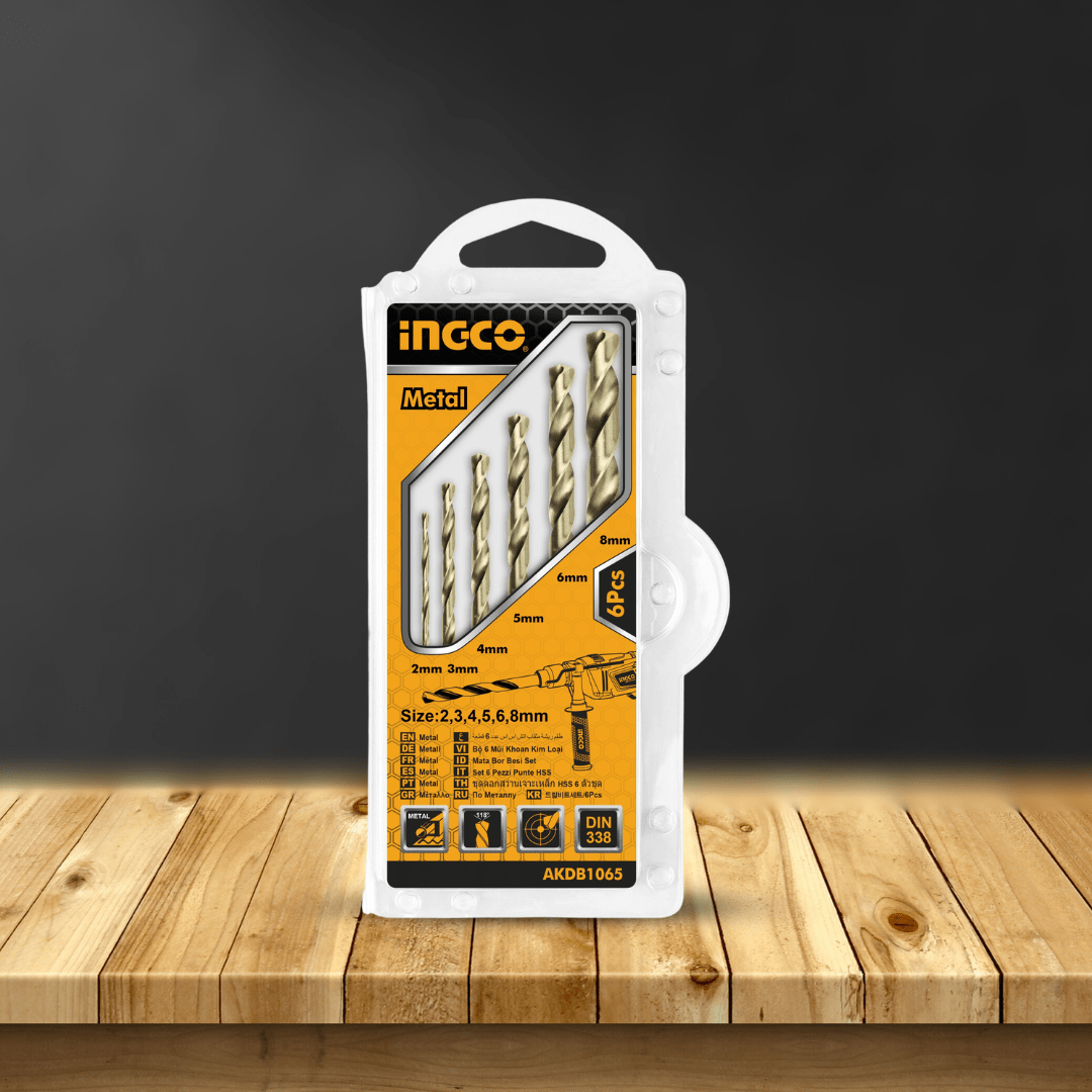 Ingco Drill Bits Ingco 6 Pieces HSS Twist Drill Bits Set - AKDB1065