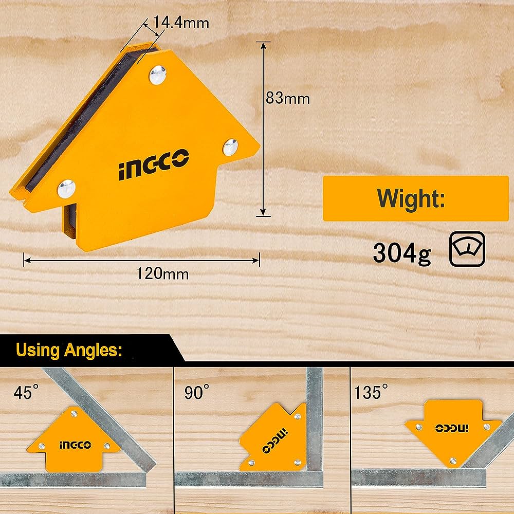 Ingco Welding Machine & Accessories Ingco 6 Pieces Magnetic Welding Holder Set - AMWH6001