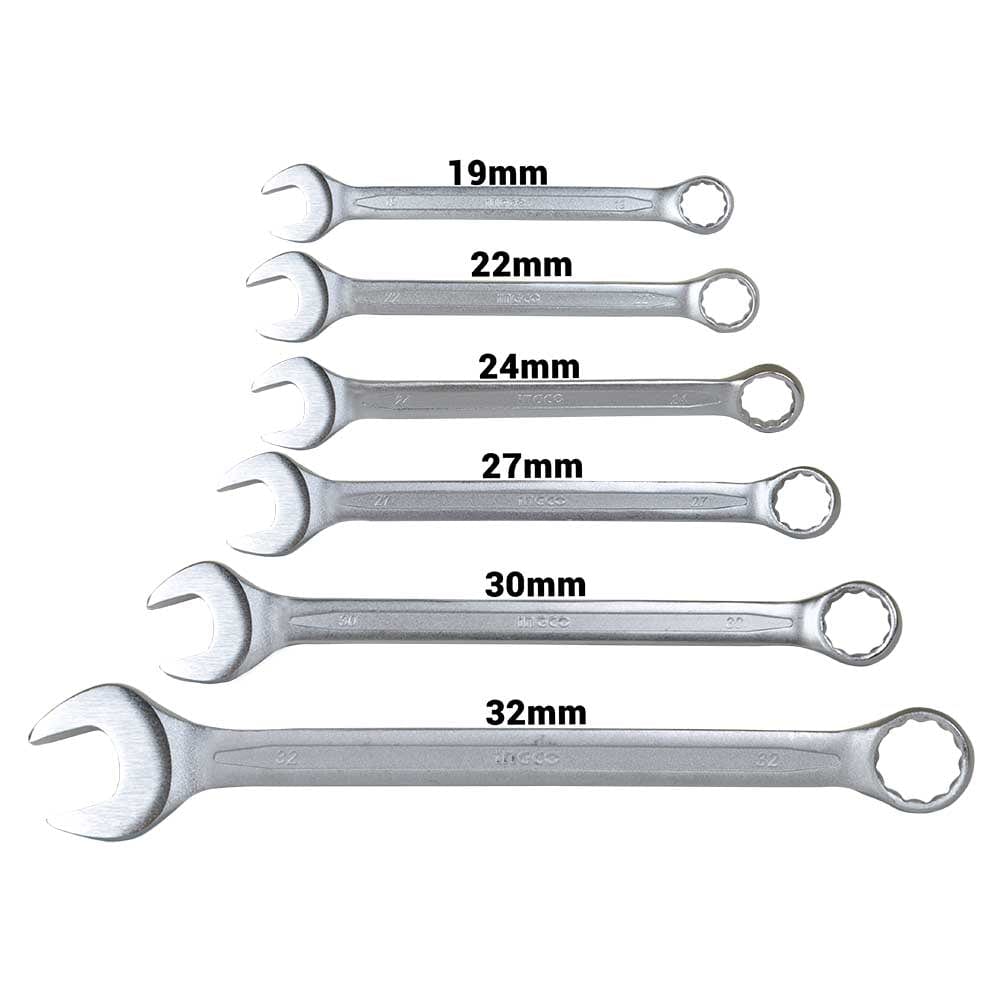 Ingco Wrenches Ingco 6 Pieces Rachet Spanner Set - HKSPAR1061