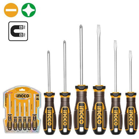 Ingco Screwdrivers Ingco 6 Pieces Screwdriver Set - HKSDS0628